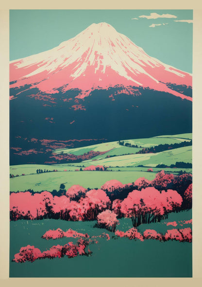 Mount Fuji Art Print-Skudaboo