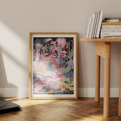 Neon Forest Art Print-Skudaboo