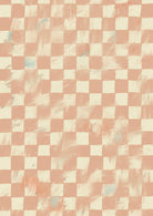 Neutral Check Pattern Art Print-Skudaboo