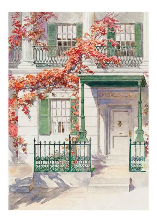 Ornamental Iron Vintage Watercolour Art Print-Skudaboo