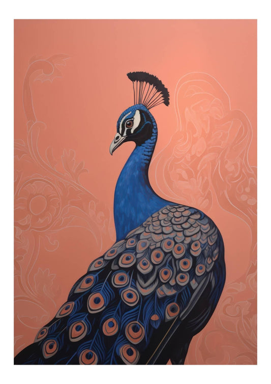 Peacock Art Print-Skudaboo