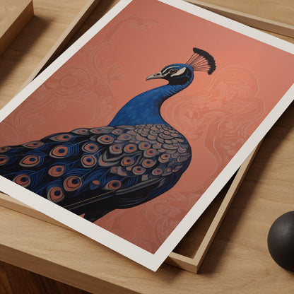 Peacock Art Print-Skudaboo