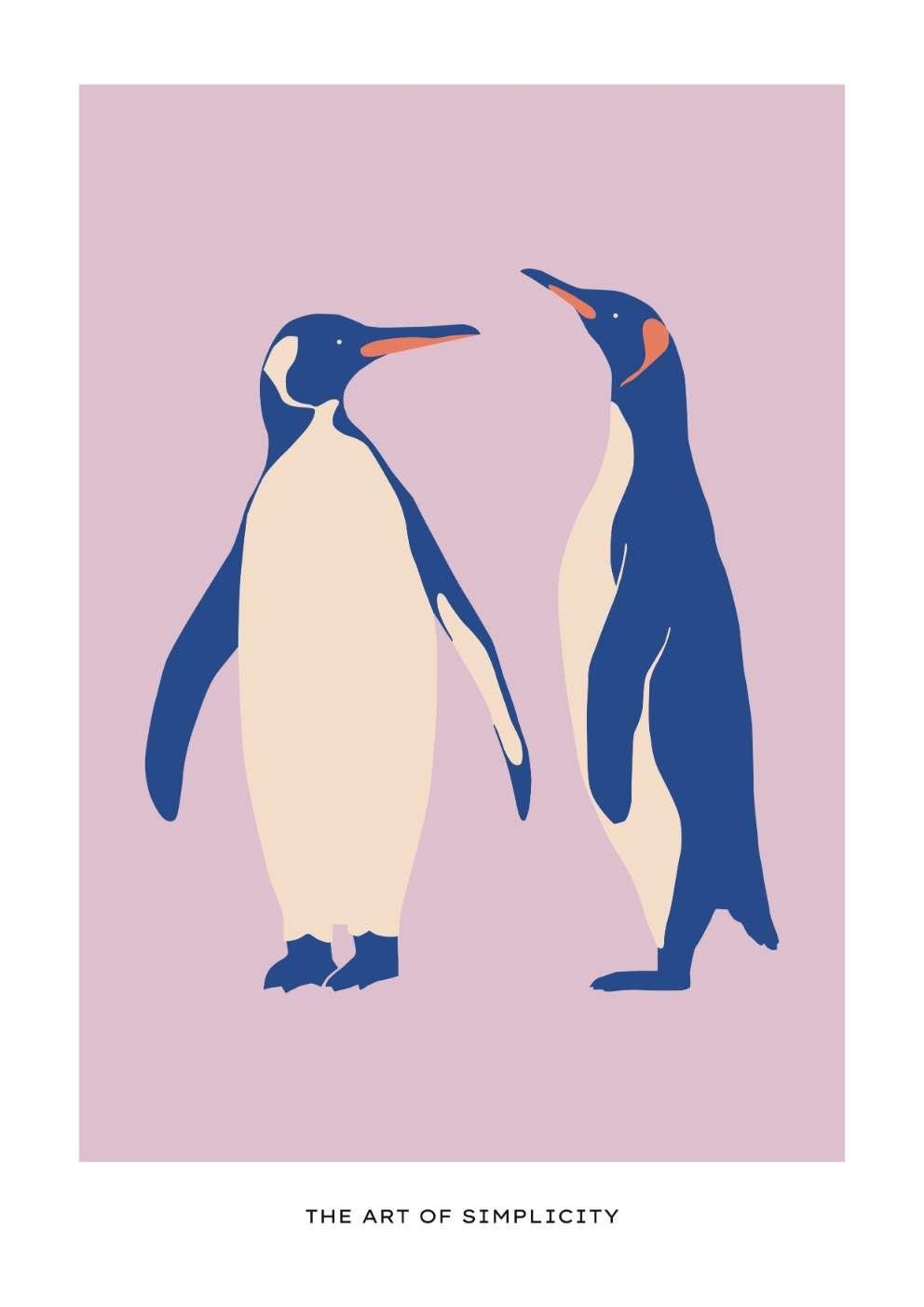 Penguins Art Print-Skudaboo