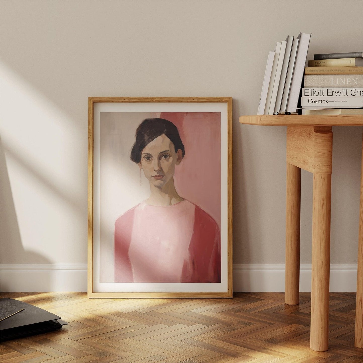 Pink Lady Art Print-Skudaboo