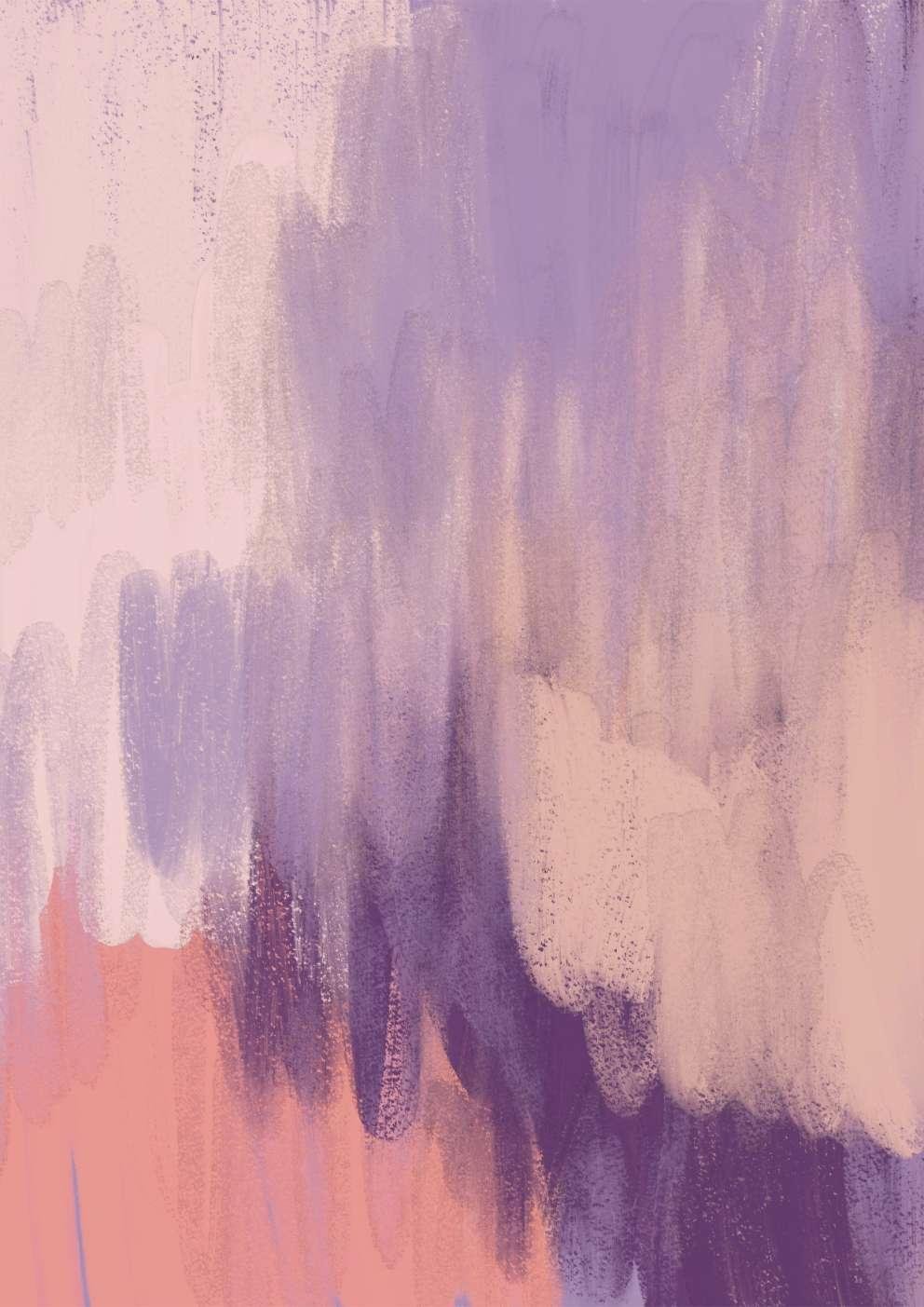 Pink & Purple Abstract Art Print-Skudaboo