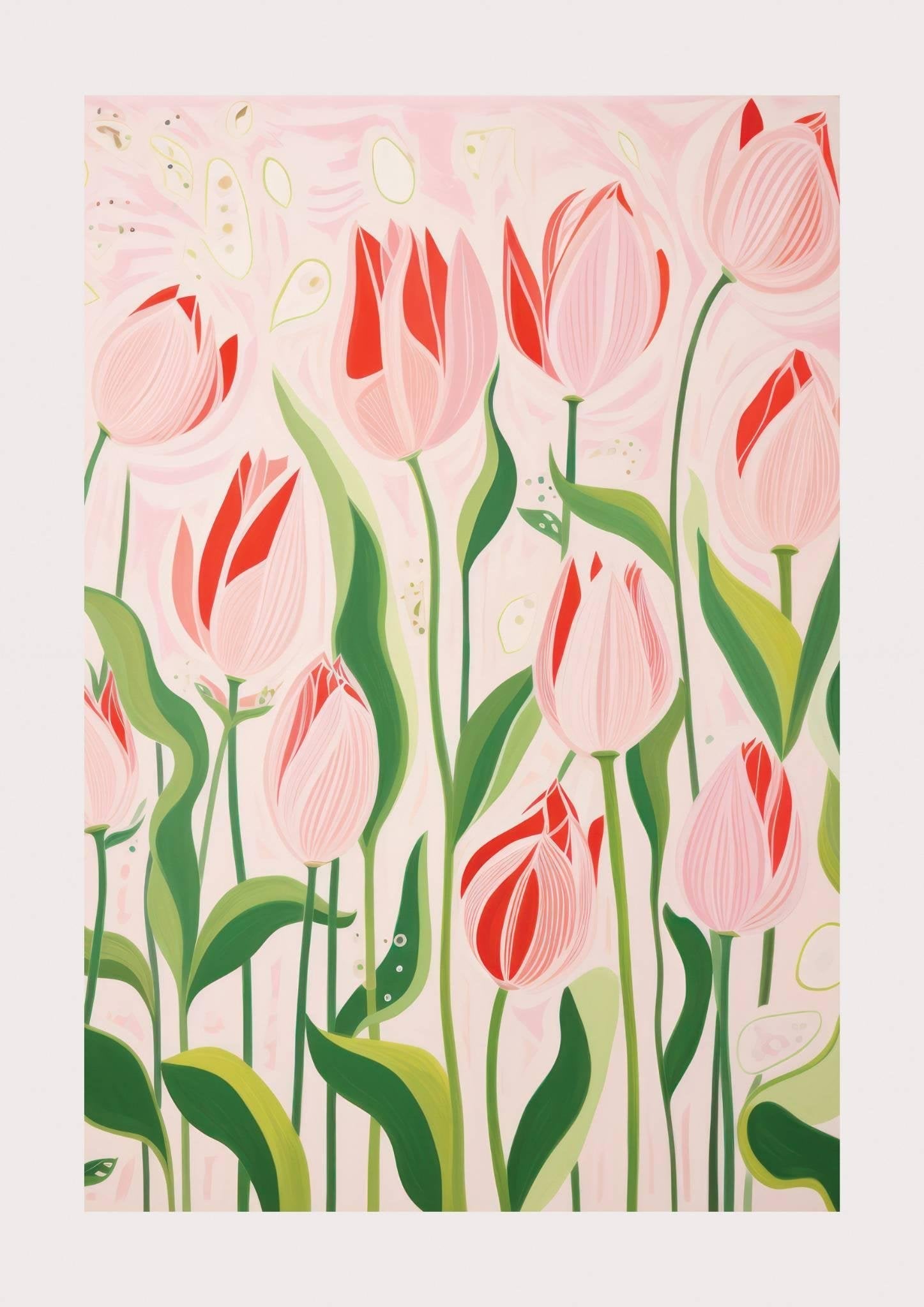 Pink Tulips Art Print-Skudaboo