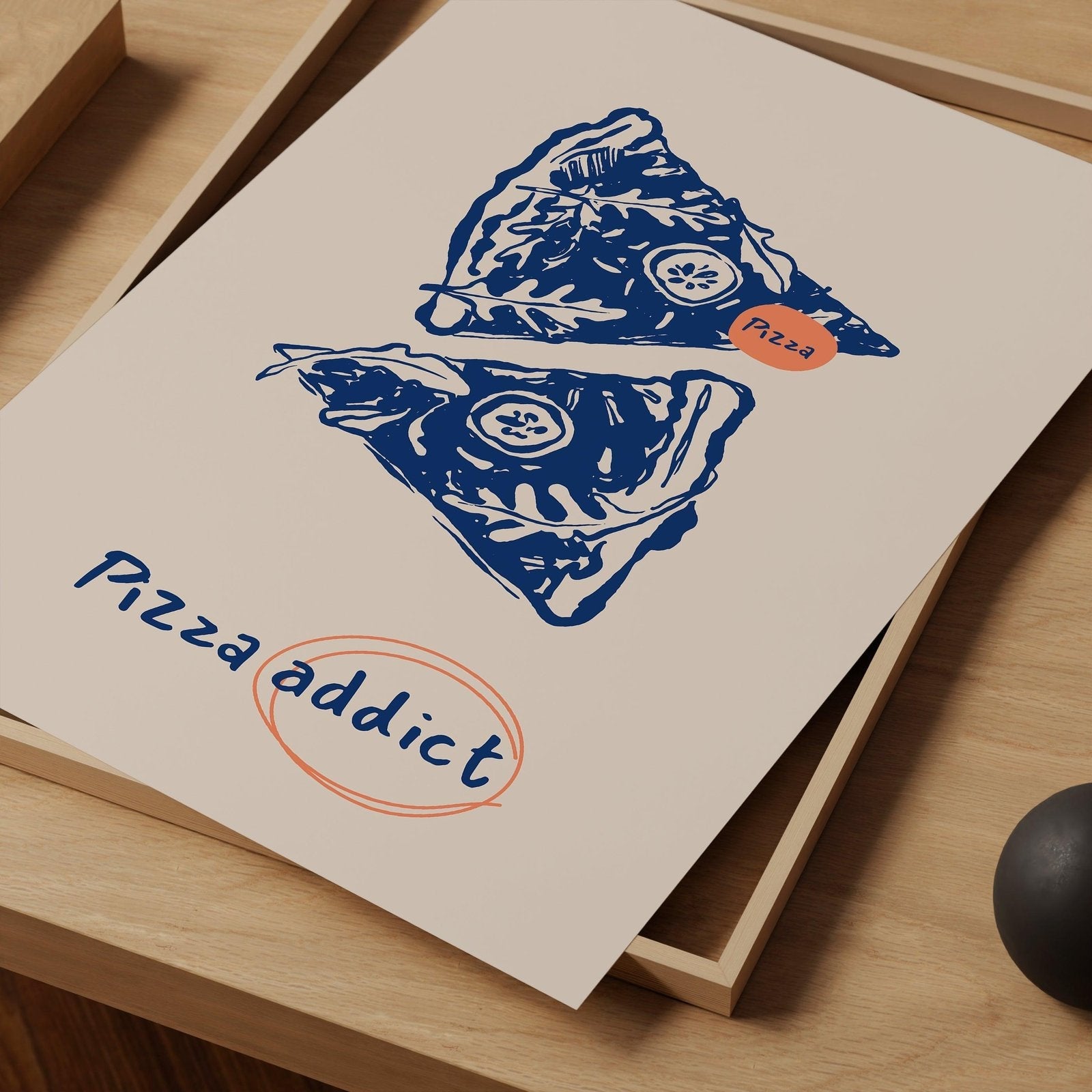 Pizza Addict Art Print-Skudaboo