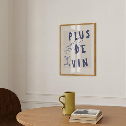 Plus De Vin Art Print-Skudaboo