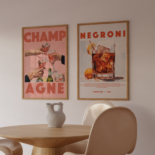 Retro Drinks Wall Art Set-Skudaboo