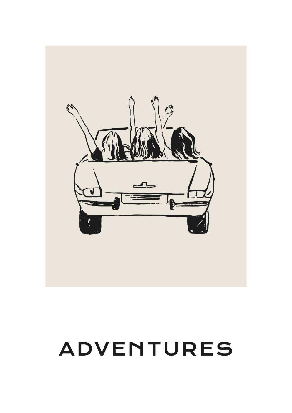 Road Trip Art Print-Skudaboo