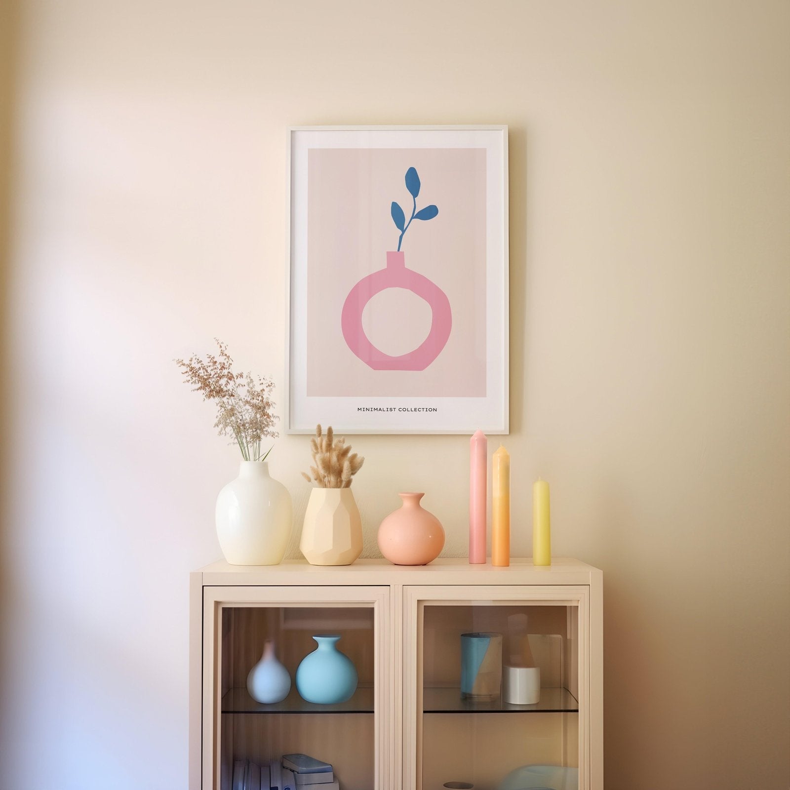 Round Vase Art Print-Skudaboo