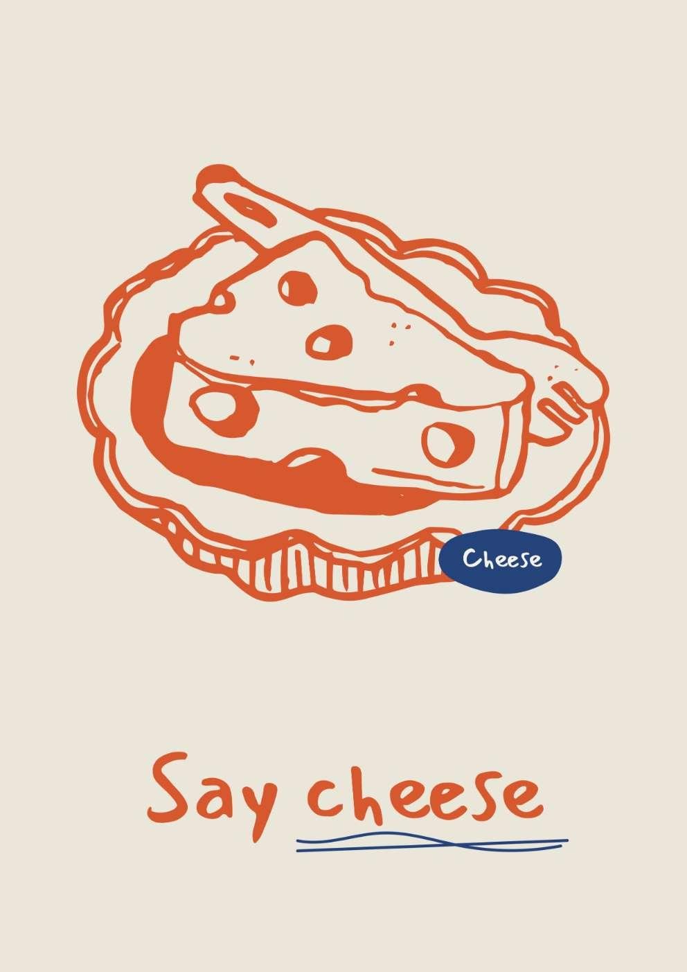 Say Cheese Food Art Print-Skudaboo