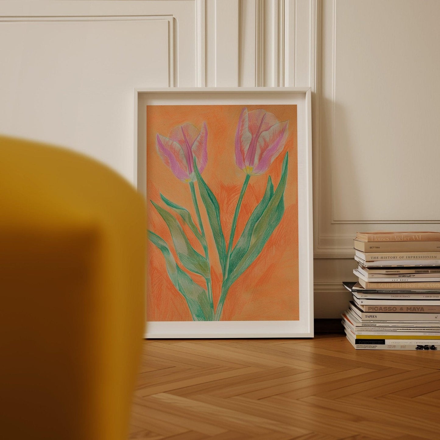 Spring Tulips Art Print-Skudaboo