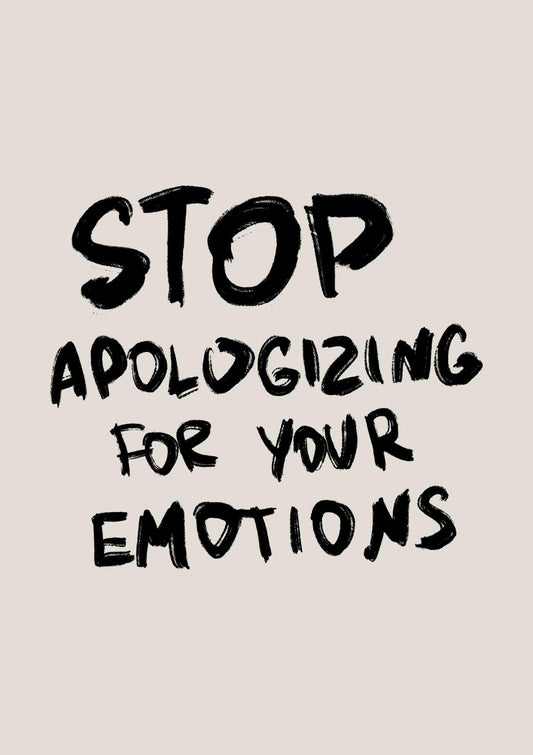 Stop Apologising Quote Art Print-Skudaboo