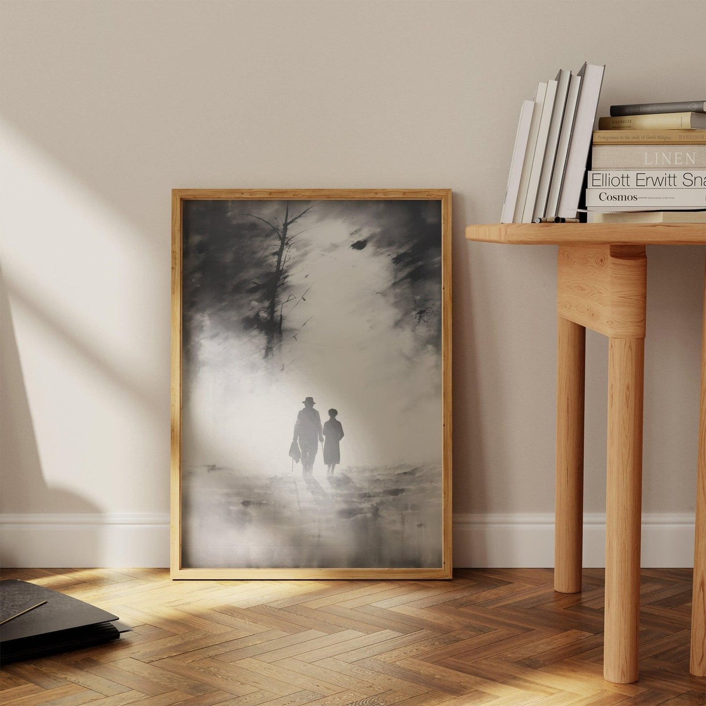 Stormy Walk Art Print-Skudaboo