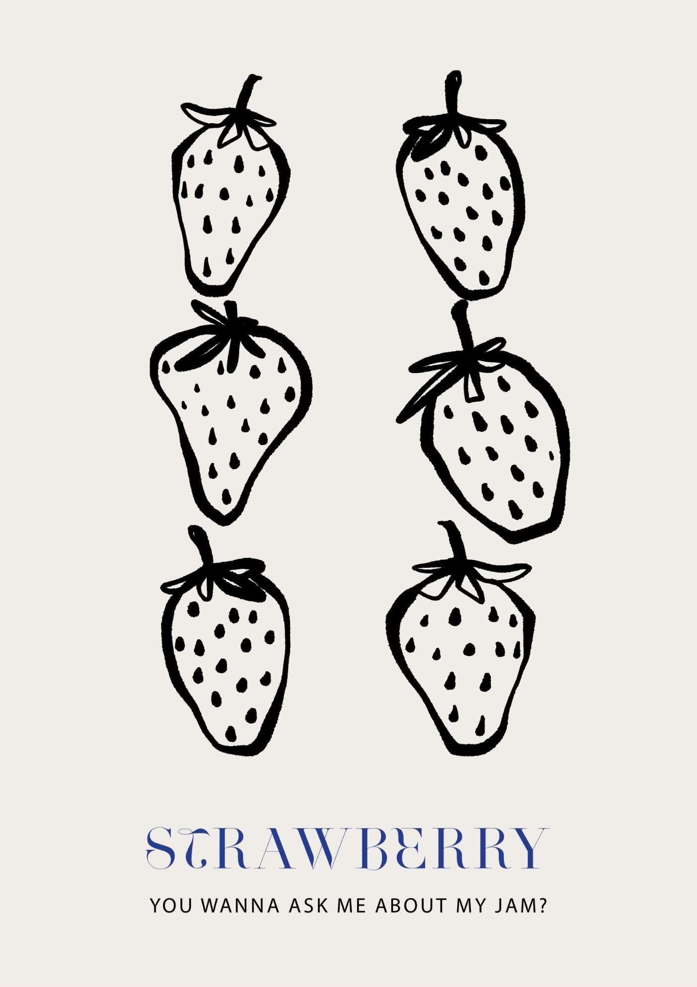 Strawberry Jam Art Print-Skudaboo