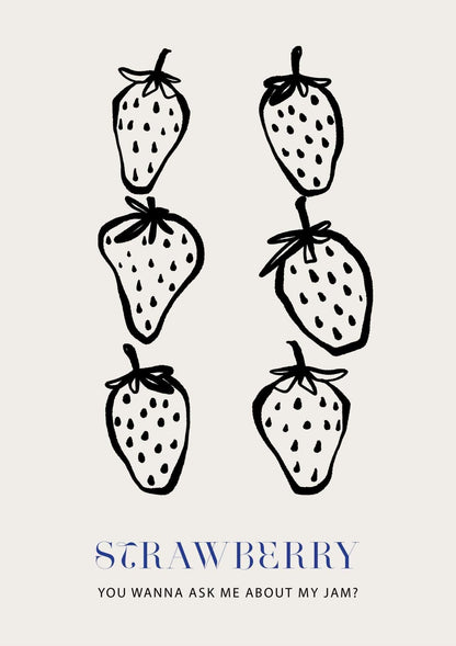 Strawberry Jam Art Print-Skudaboo