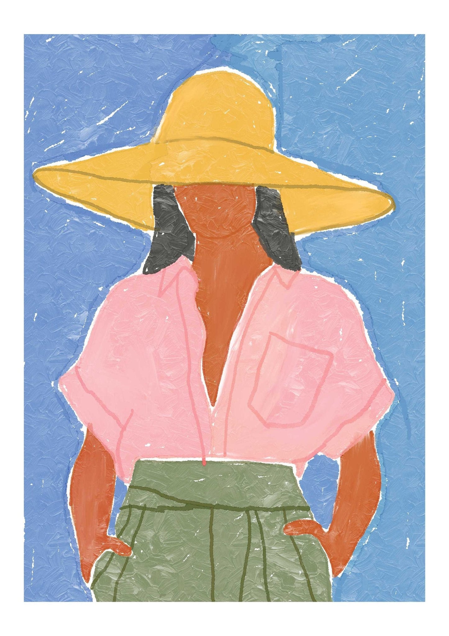 Summer Fashion Female Art Print-Skudaboo