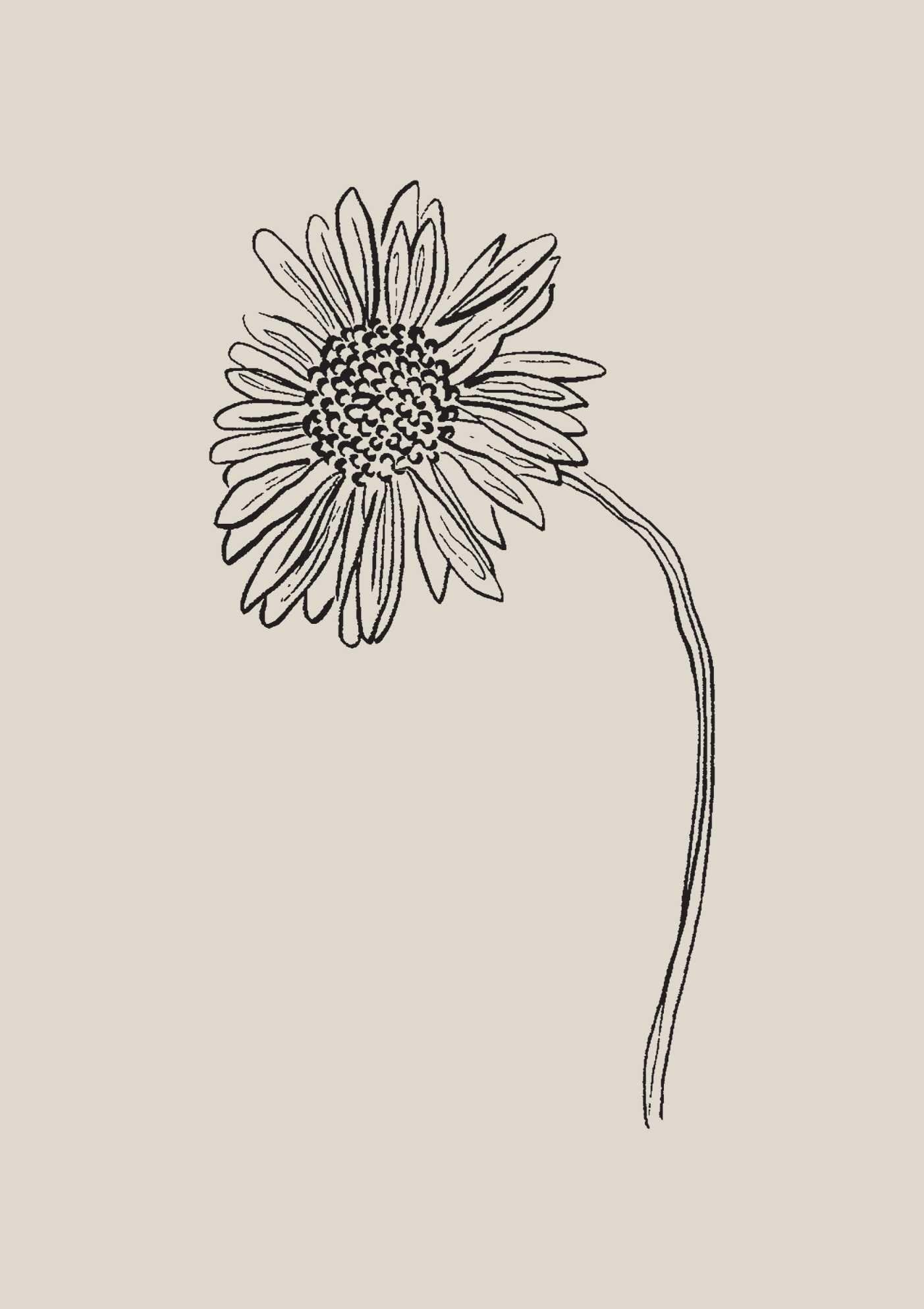 Sunflower Floral Art Print-Skudaboo