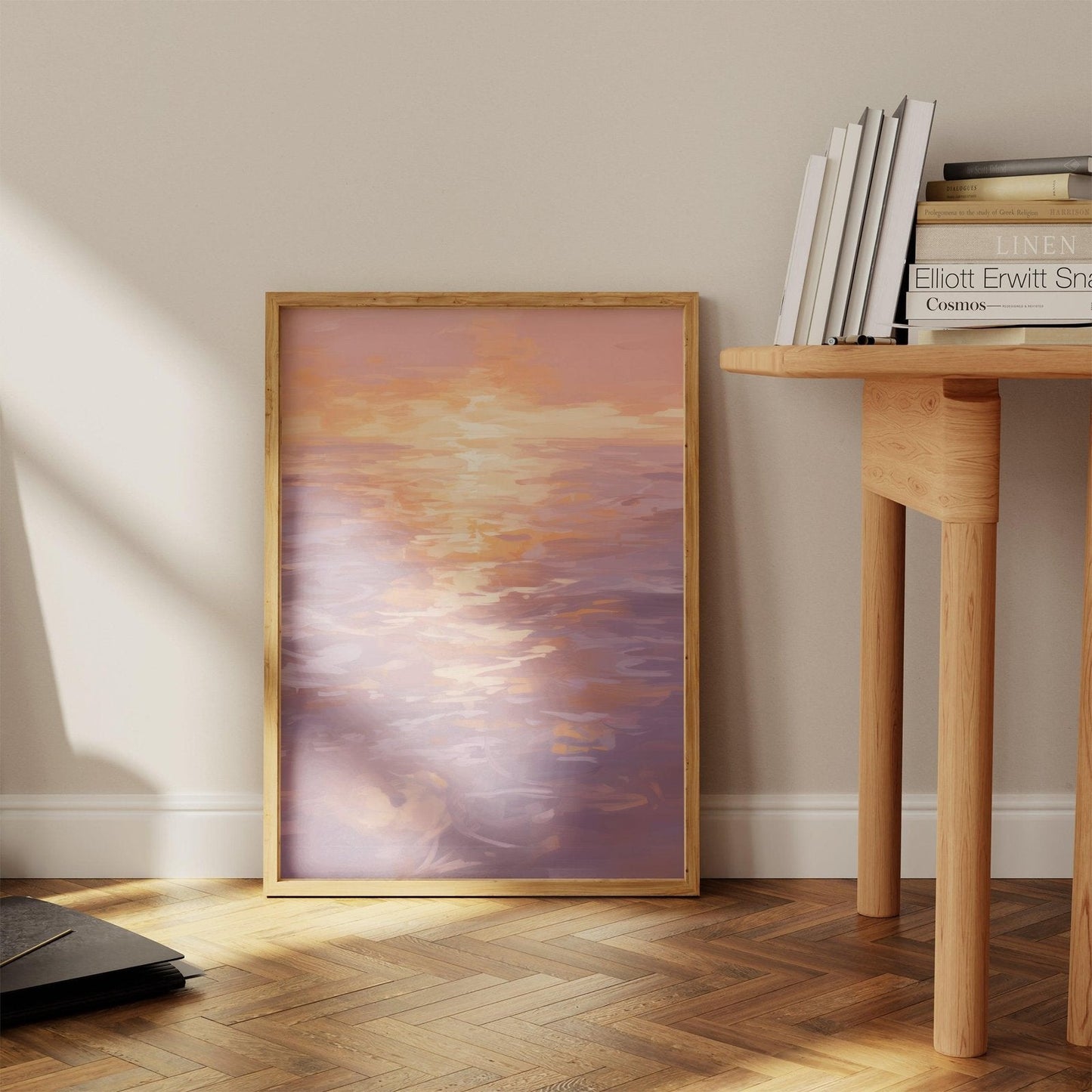 Sunset & Sea Art Print-Skudaboo