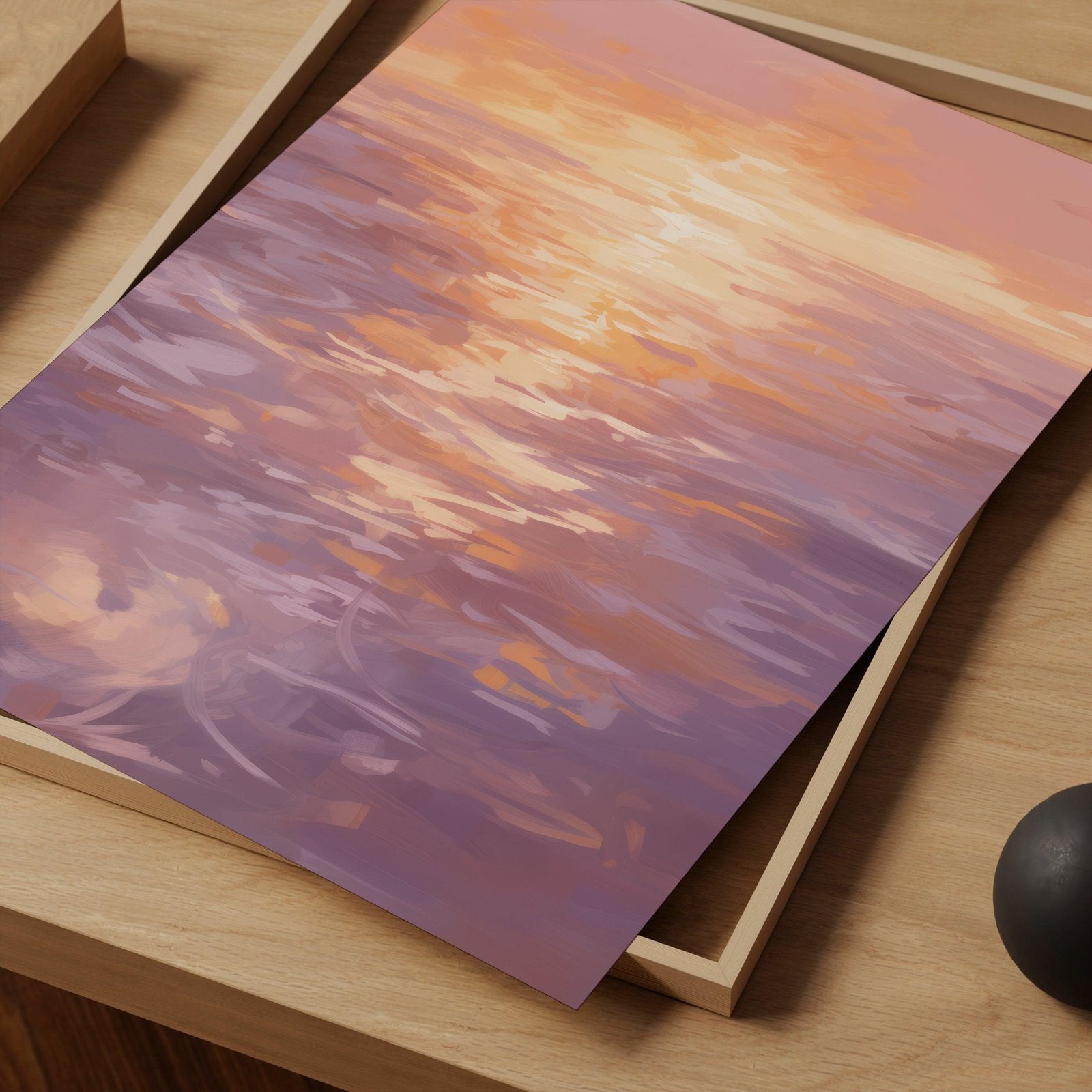 Sunset & Sea Art Print-Skudaboo