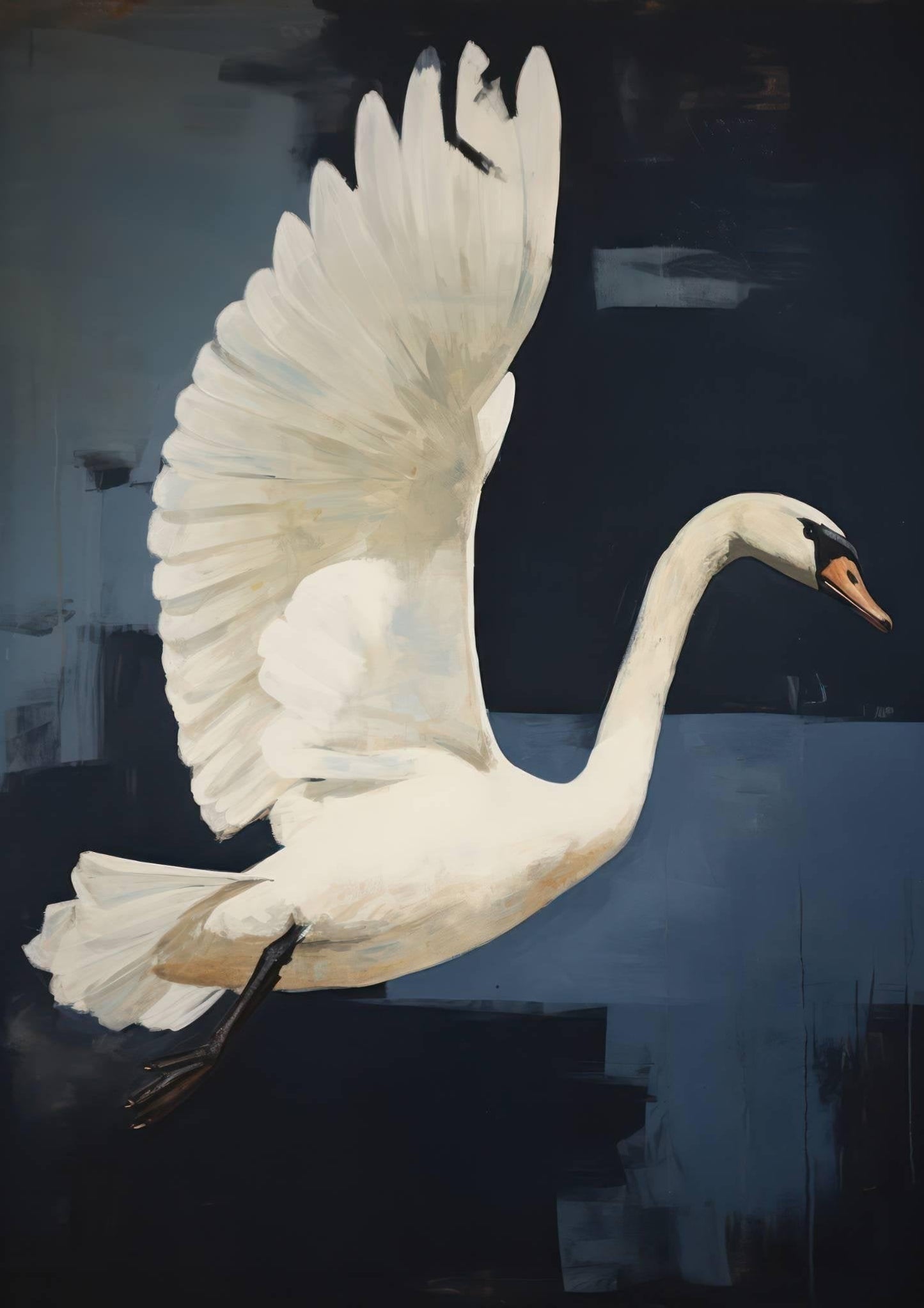 Swan Art Print-Skudaboo