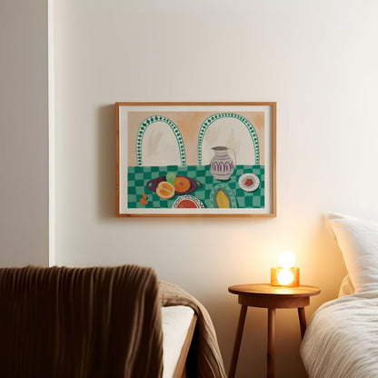 Table and Fruit Art print-Skudaboo