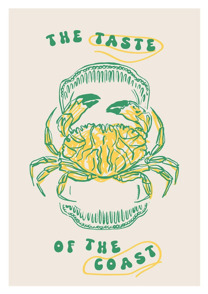 Taste of the Coast Crab Art Print-Skudaboo