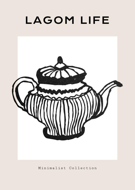 Teapot Art Print-Skudaboo