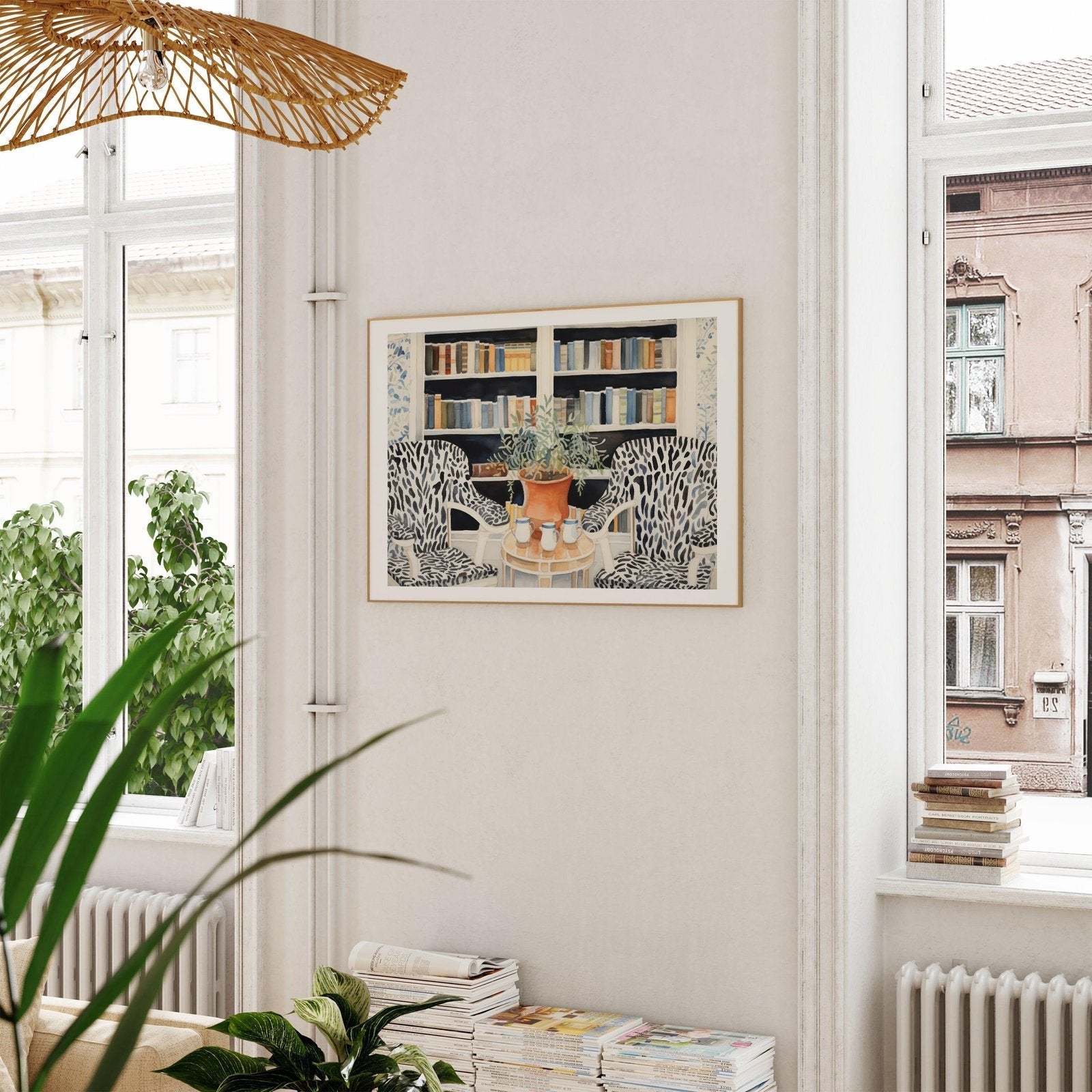 The Library Art Print-Skudaboo