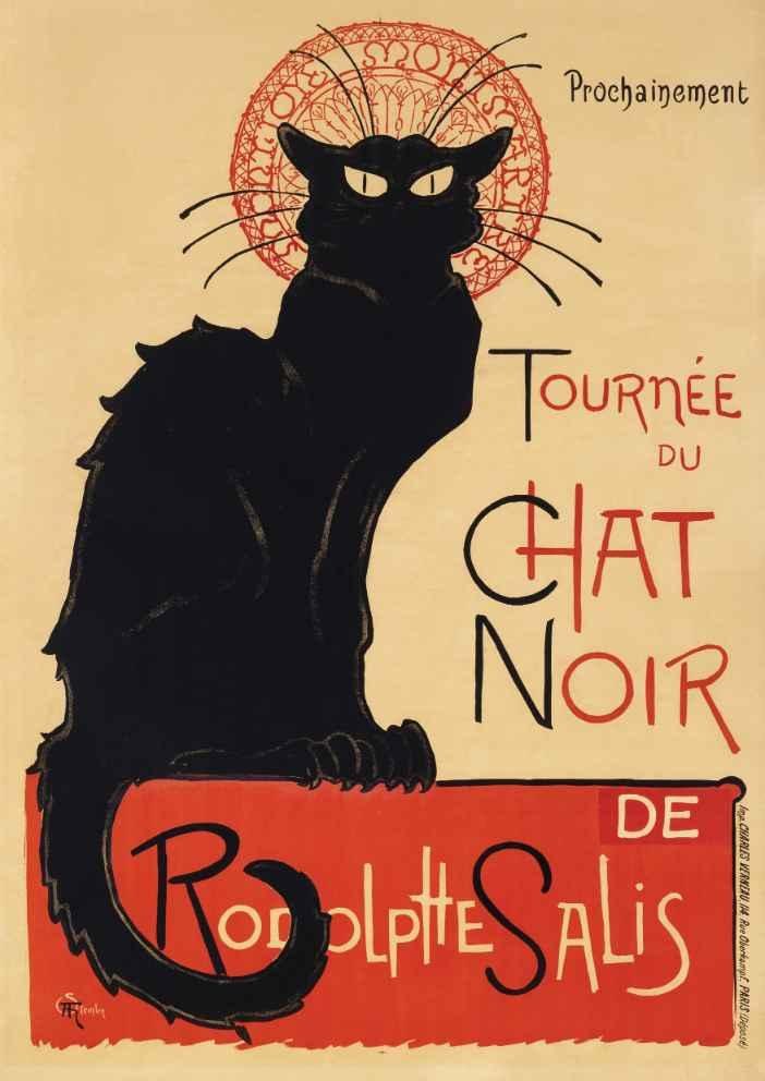 Tournée du Chat Noir French Vintage Art Print-Skudaboo