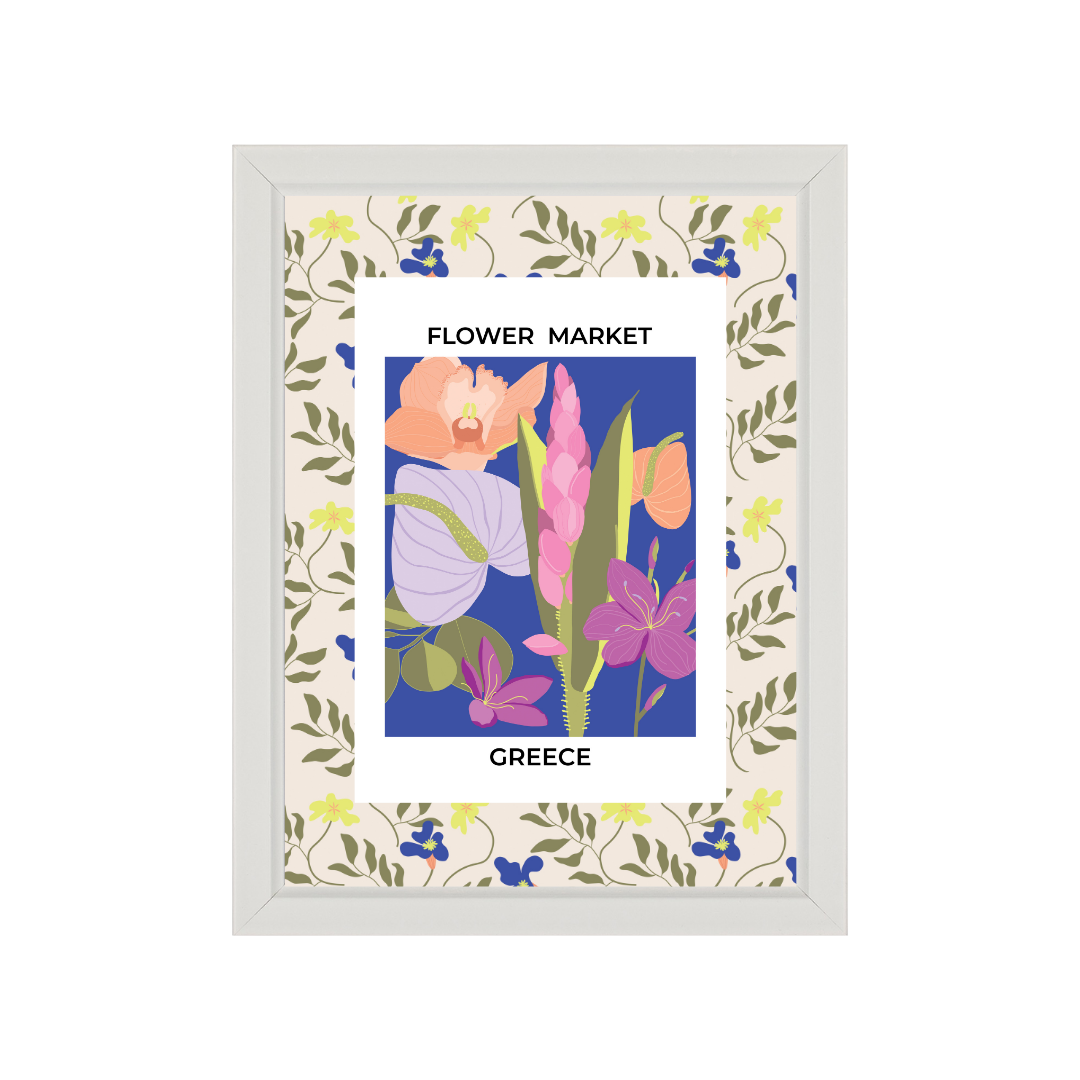 Tropical Floral Picture Mount-Skudaboo