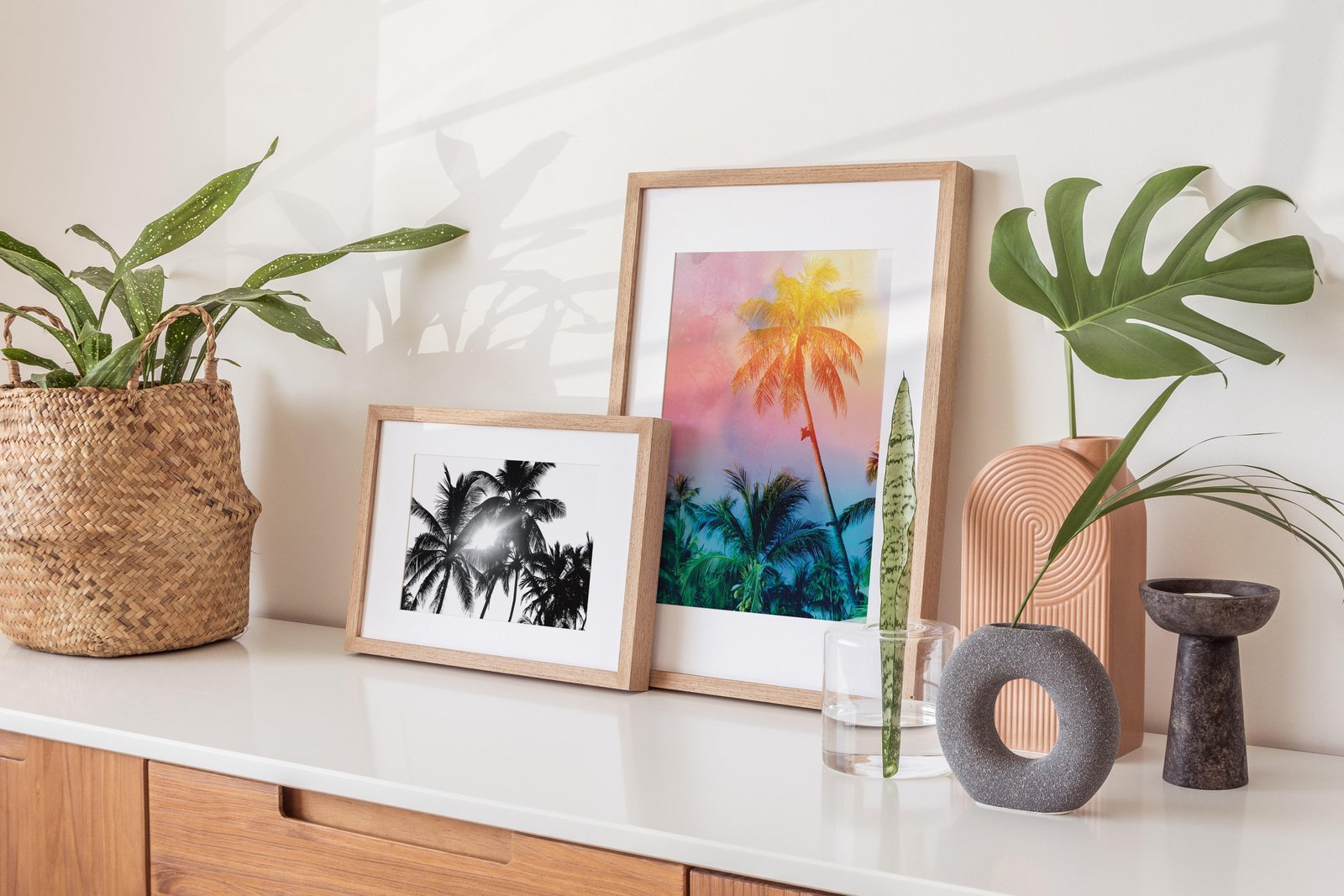 Tropical Palm Tree Art Print-Skudaboo