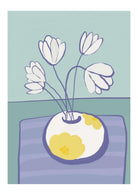 Vase and Flowers Art print-Skudaboo