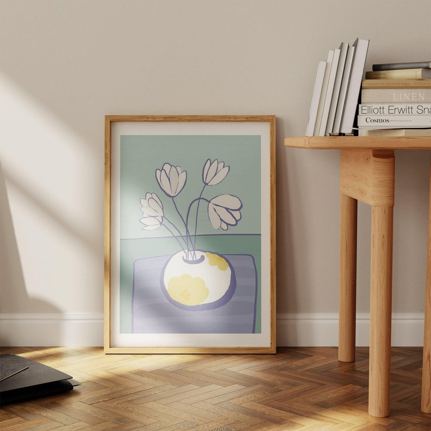 Vase and Flowers Art print-Skudaboo