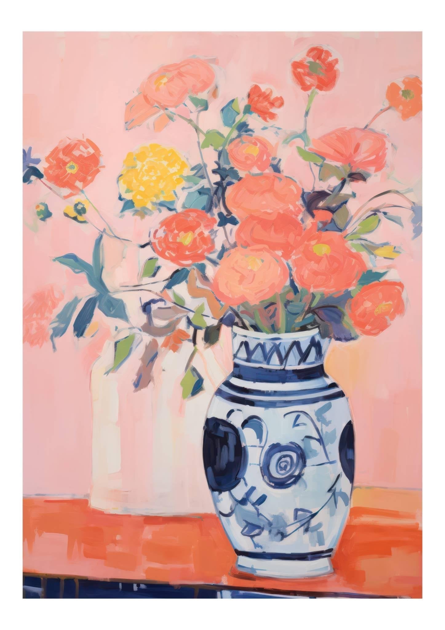 Vase & Flowers Art Print-Skudaboo