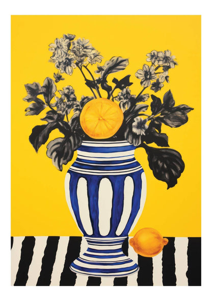 Vase & Flowers Art Print-Skudaboo