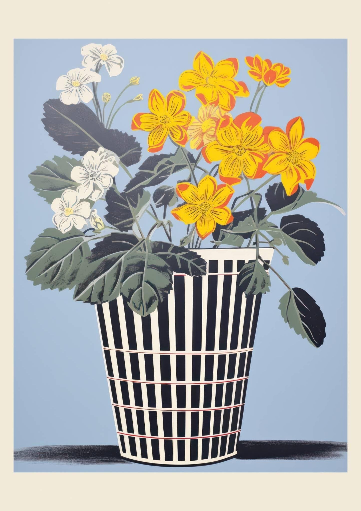 Vase of Flowers Art Print-Skudaboo