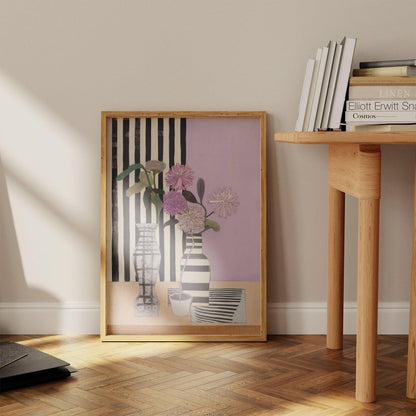 Vase of Flowers Art Print-Skudaboo