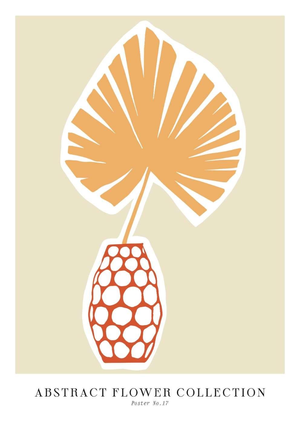 Vase & Palm Spring Floral Art Print-Skudaboo