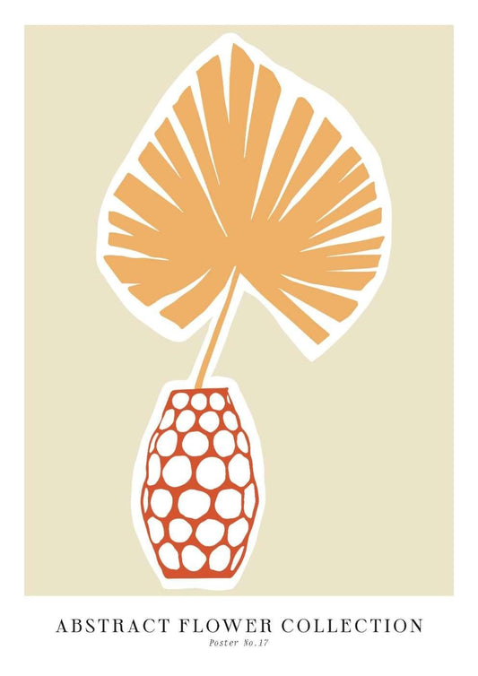 Vase & Palm Spring Floral Art Print-Skudaboo