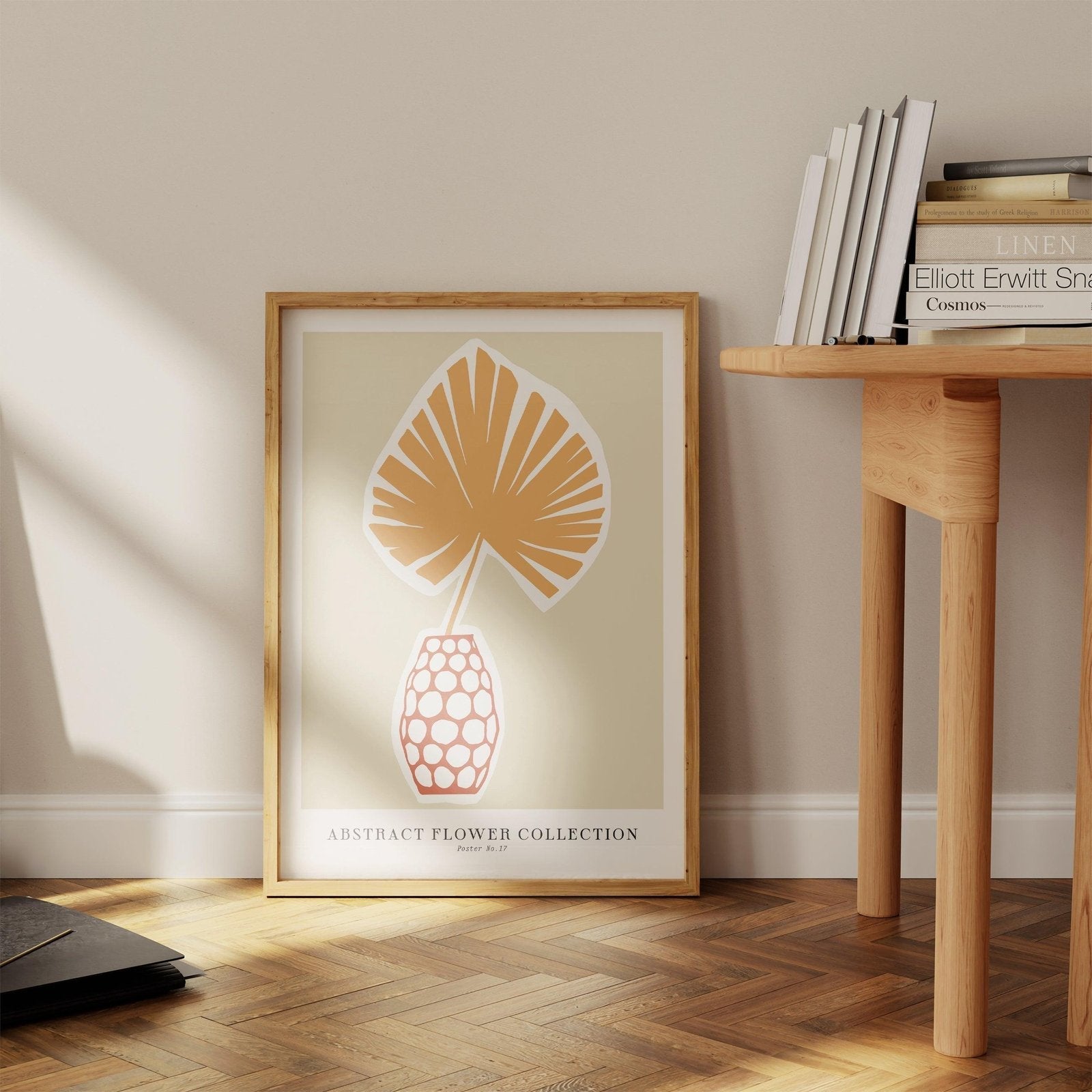 Vase & Palm Spring Floral Art Print-Skudaboo