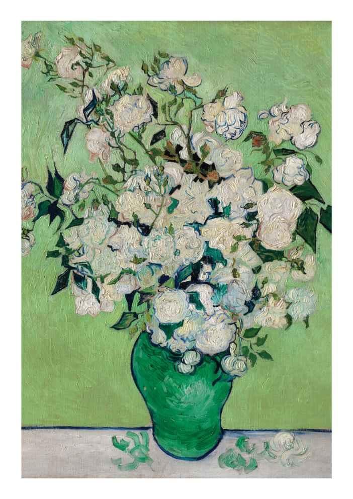 Vincent van Gogh's Roses Vintage Art Print-Skudaboo