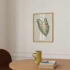Vintage Caladium Leaf Art Print-Skudaboo
