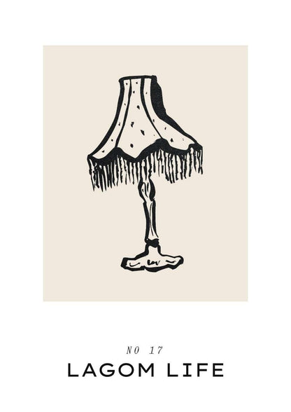 Vintage Lamp Art Print-Skudaboo