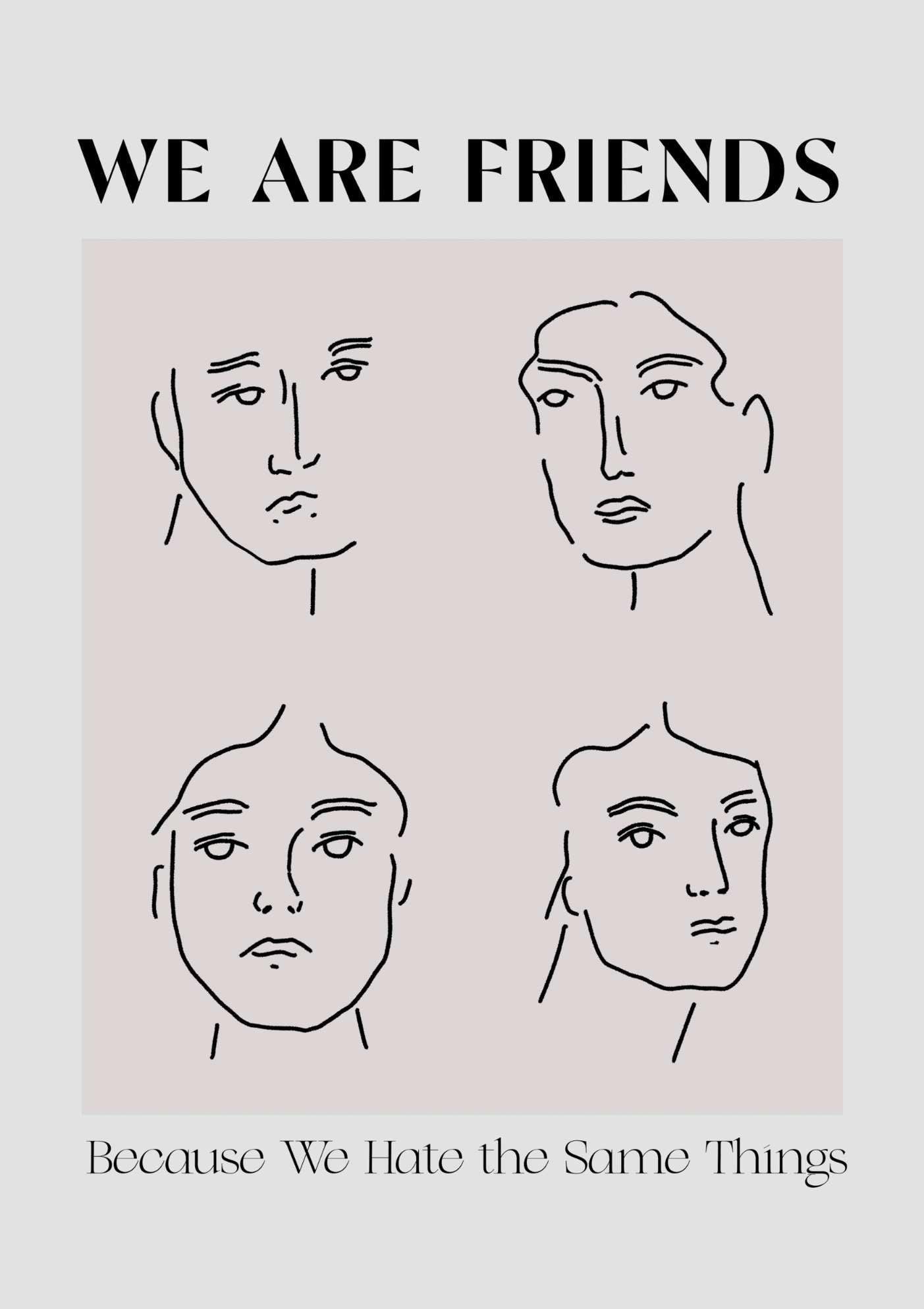 Why We Are Friends Art Print-Skudaboo