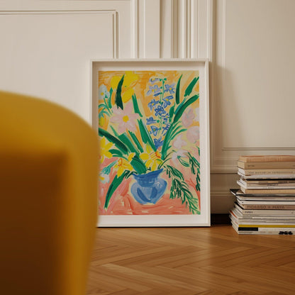 Yellow Flowers Art Print-Skudaboo