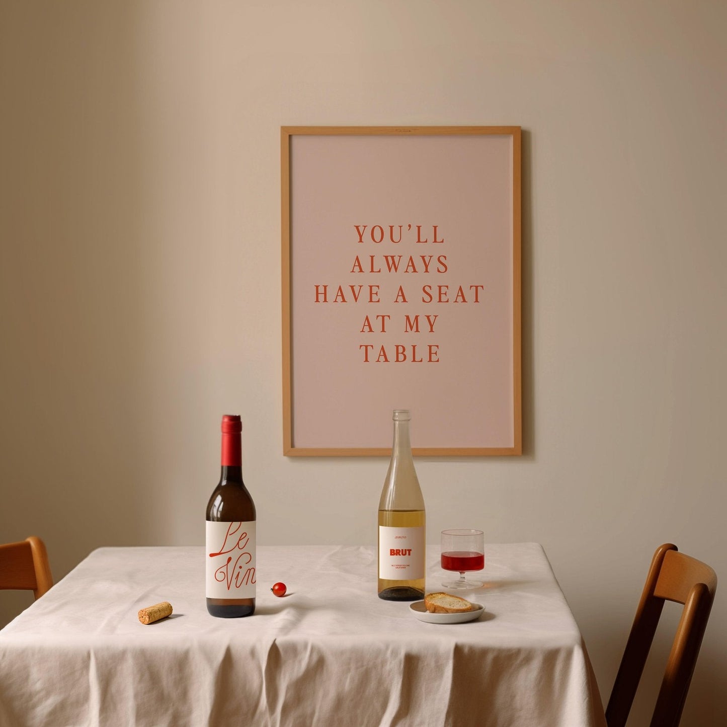 You'll Always have a Seat text Art Print-Skudaboo